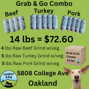 Grab & Go Combo Beef, Turkey & Pork 30 lbs