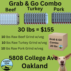 Grab & Go Combo Beef, Turkey & Pork 30 lbs