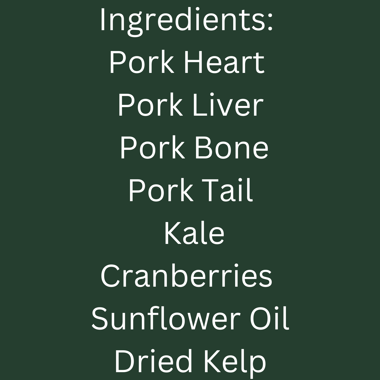 Complete & Balanced Pork Recipe